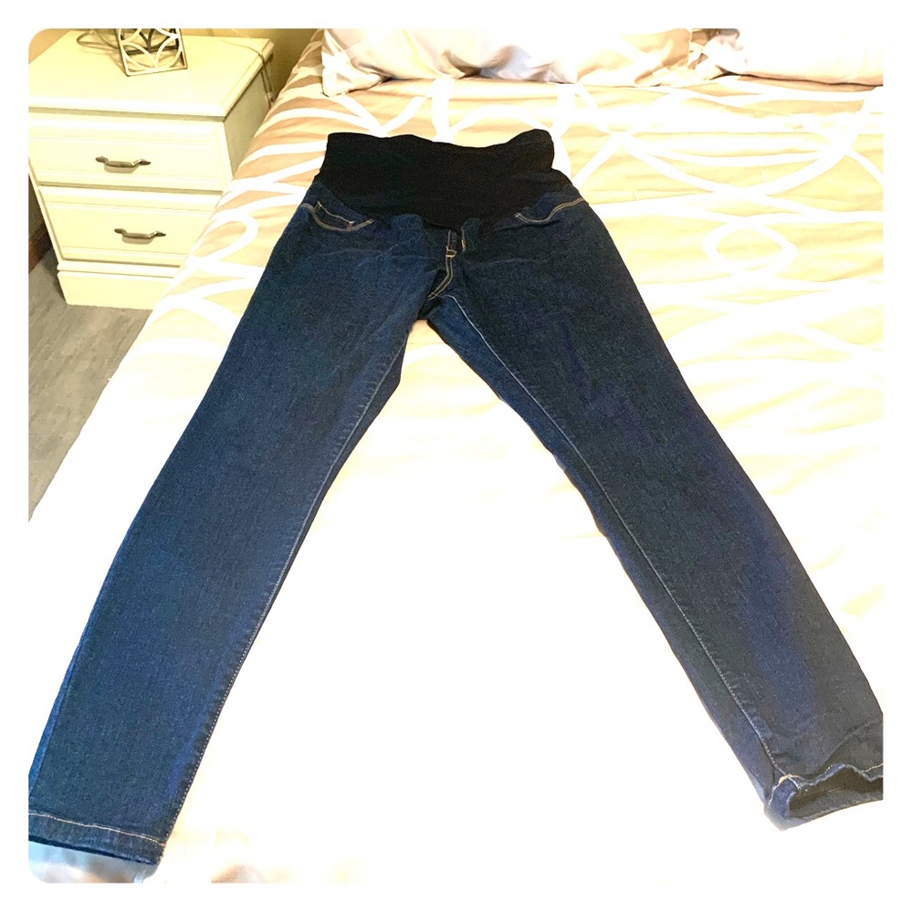 Dark Wash Full Panel Maternity Jegging - Medium